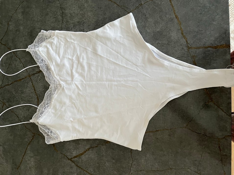 Beyaz Nakışlı Bohem top - Görsel 2