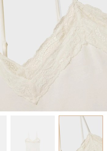 Beyaz Minimalist İnce Askılı Body - Görsel 2