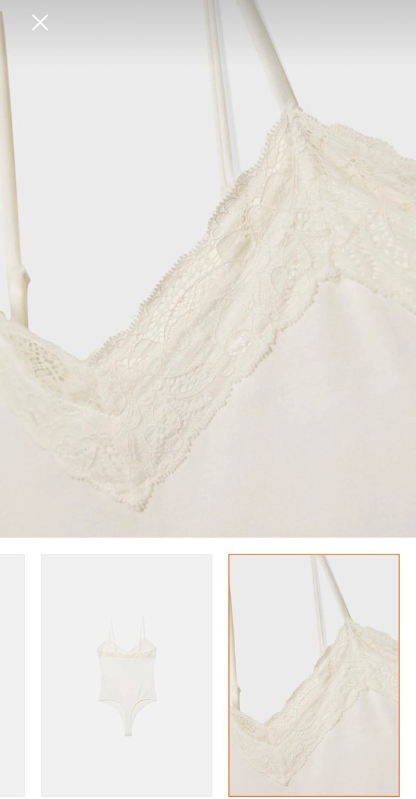 Beyaz Minimalist İnce Askılı Body - Görsel 2