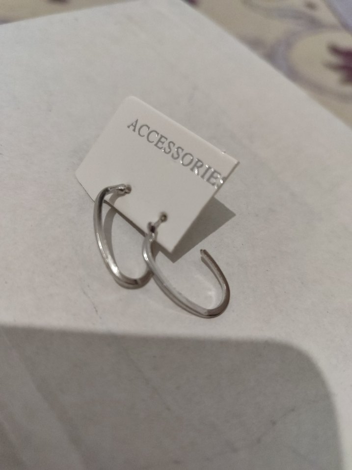 Gri Minimalist Midi Küpe - Görsel 2