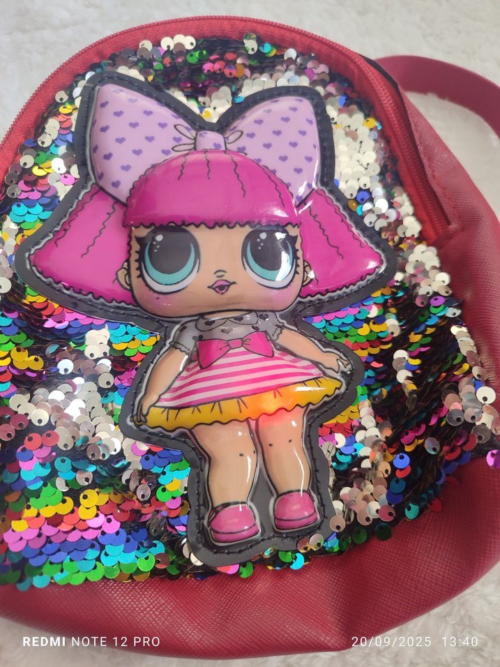 Renkli Parlak LOL Bebek Baskılı Çanta - Görsel 3