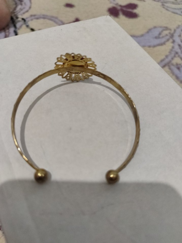 Bordo Renkli Vintage Boncuklu Bilezik - Görsel 4