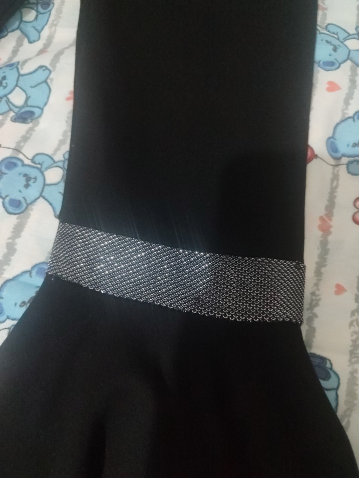 çocuk Siyah Fırfırlı İspanyol Paça Pantolon - Görsel 3