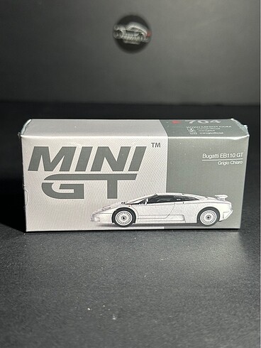 Mini GT 704 Bugatti EB110 GT Grigio Chiaro