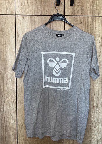 Gri Kısa Kollu Hummel Erkek Tişört - Görsel 3