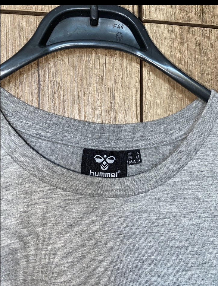 Gri Kısa Kollu Hummel Erkek Tişört - Görsel 2