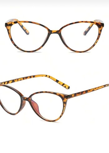 Renkli Şeffaf Kahverengi Kadın Gözlüğü - Görsel 2