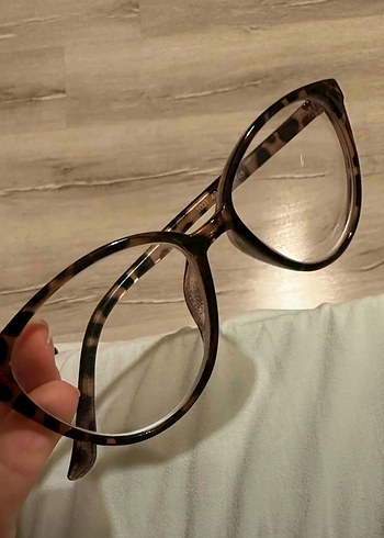 Renkli Şeffaf Kahverengi Kadın Gözlüğü - Görsel 5