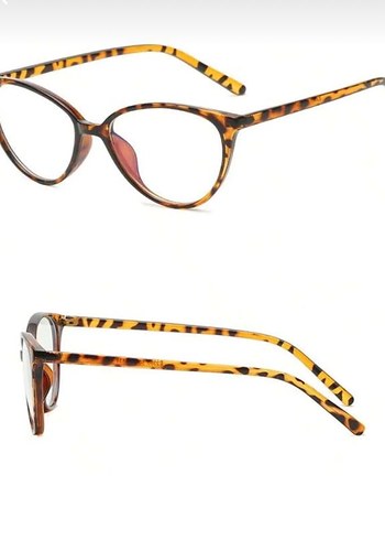 Renkli Şeffaf Kahverengi Kadın Gözlüğü - Görsel 4