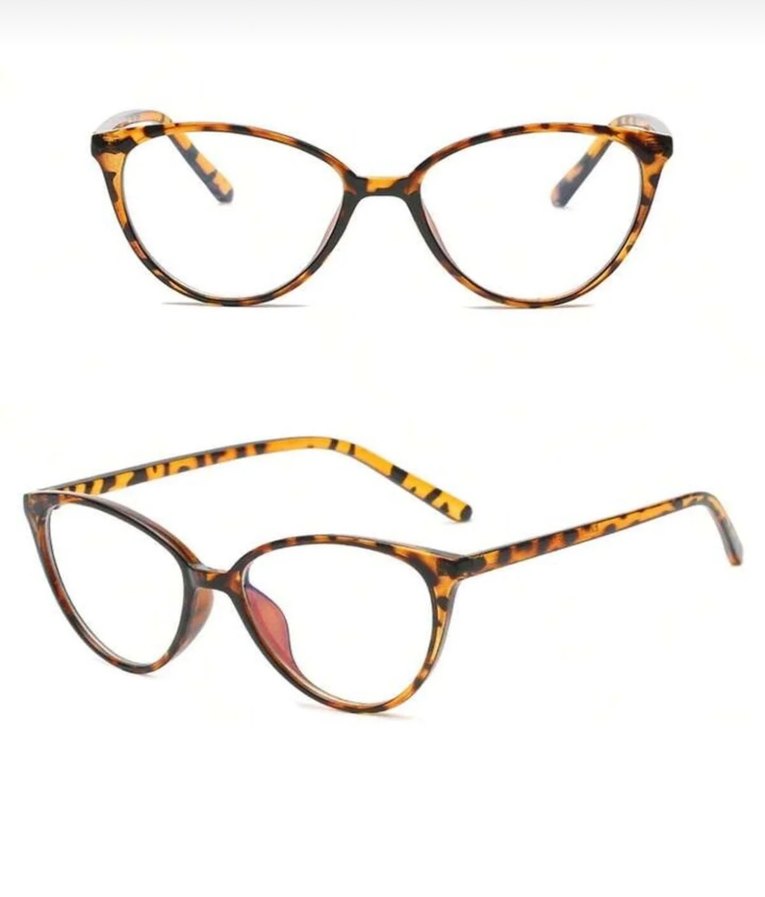 Renkli Şeffaf Kahverengi Kadın Gözlüğü - Görsel 2