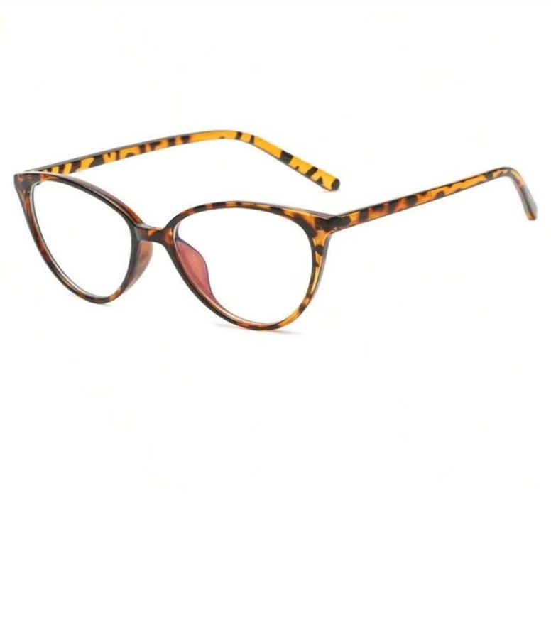 Renkli Şeffaf Kahverengi Kadın Gözlüğü - Görsel 3