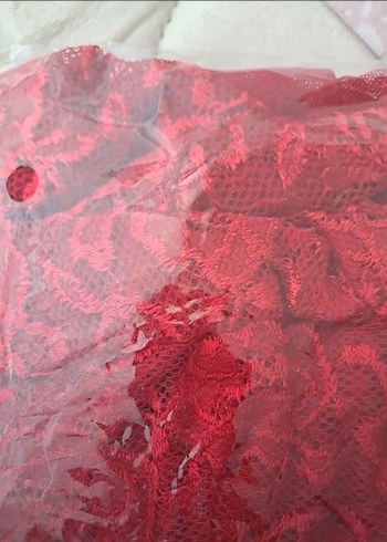 Kırmızı Parlak Yılan Desenli Midi Kadın İç Giyim - Görsel 2