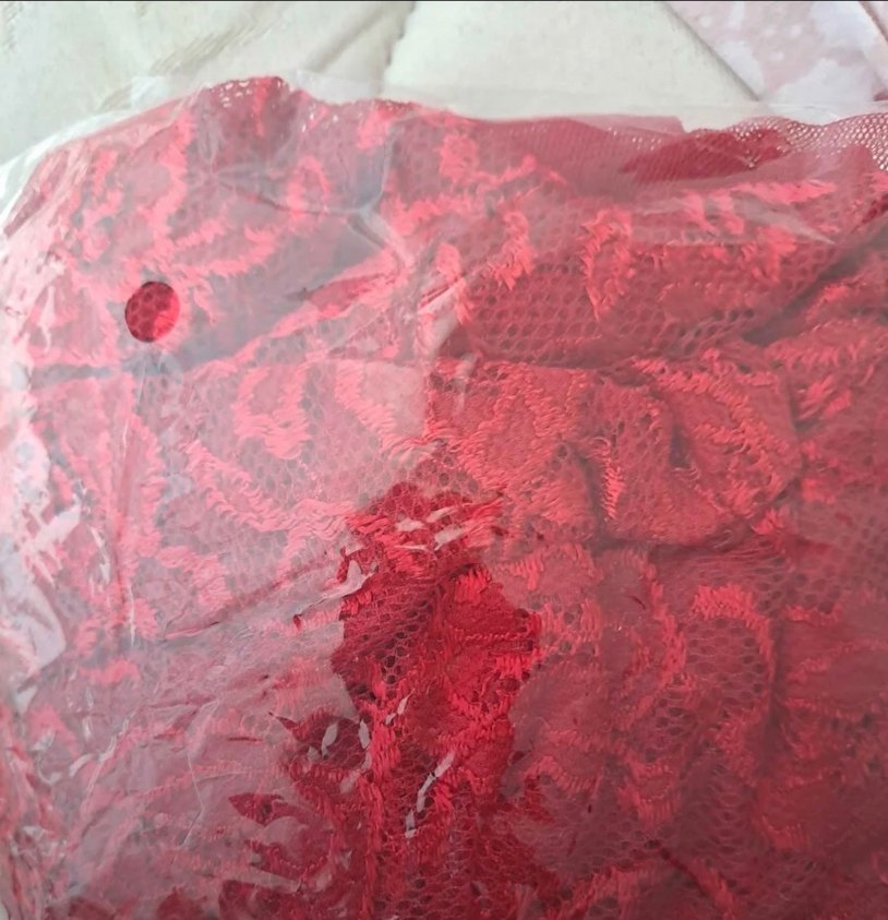 Kırmızı Parlak Yılan Desenli Midi Kadın İç Giyim - Görsel 2