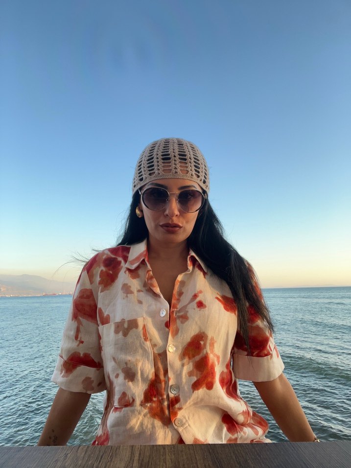 Saç bonesi örgü - Görsel 2