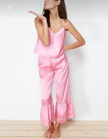 m Beden Saten pijama takımı