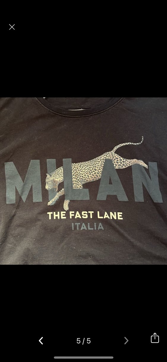 Siyah Baskılı Kadın Tişört crop - Görsel 5