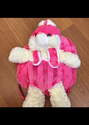 Pembe Yumuşak Peluş çanta - Görsel 6