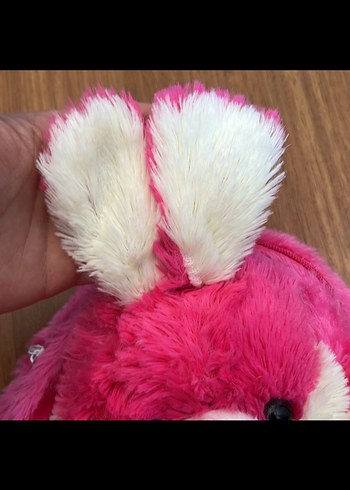 Pembe Yumuşak Peluş çanta - Görsel 7