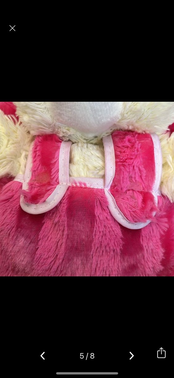 Pembe Yumuşak Peluş çanta - Görsel 5