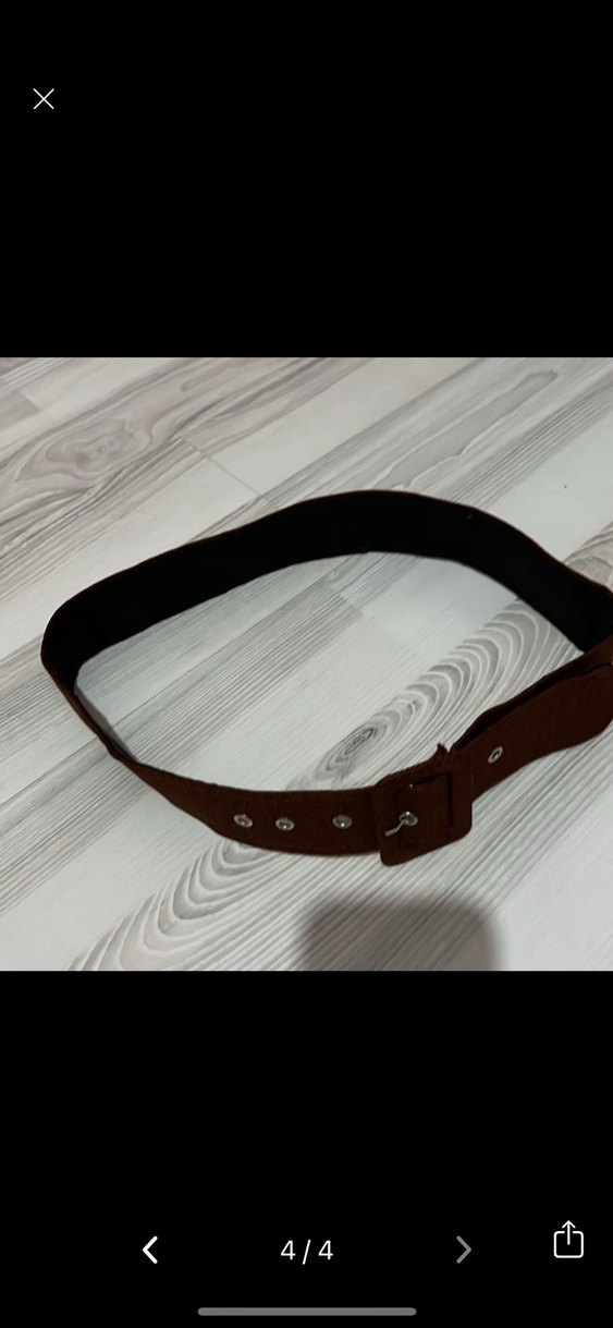 Kahverengi Deri Kadın Kemer - Görsel 4