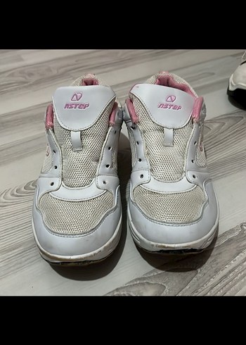 Beyaz Pembe Kadın Spor Ayakkabı - Görsel 2