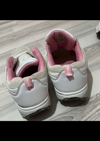 Beyaz Pembe Kadın Spor Ayakkabı - Görsel 4