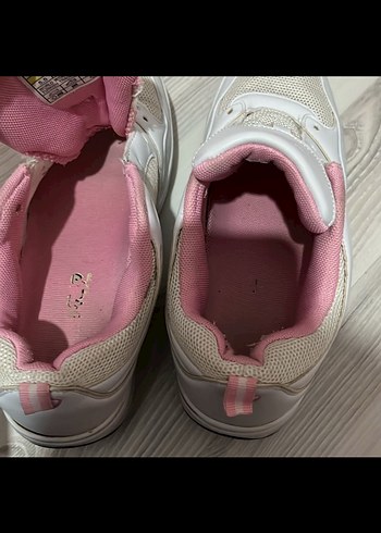 Beyaz Pembe Kadın Spor Ayakkabı - Görsel 6