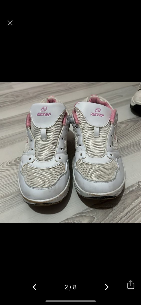 Beyaz Pembe Kadın Spor Ayakkabı - Görsel 2