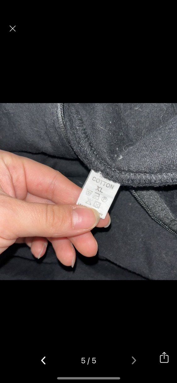 Unisex Siyah Baskılı Yarım Fermuarlı Polar - Görsel 5