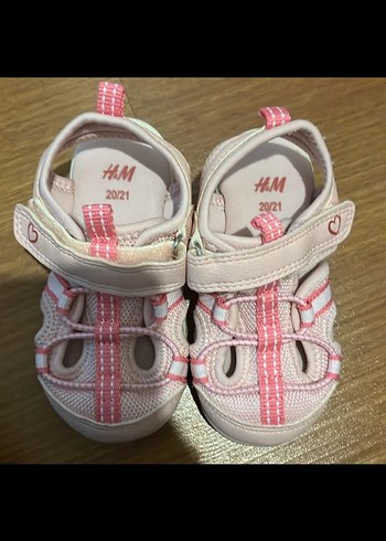 Kız Çocuk Pembe Cırtlı Rahat Sandalet - Görsel 2