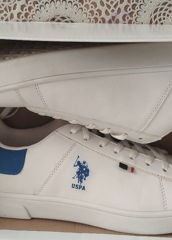 41 Beden beyaz Renk USPA Beyaz Erkek Sneaker Ayakkabı