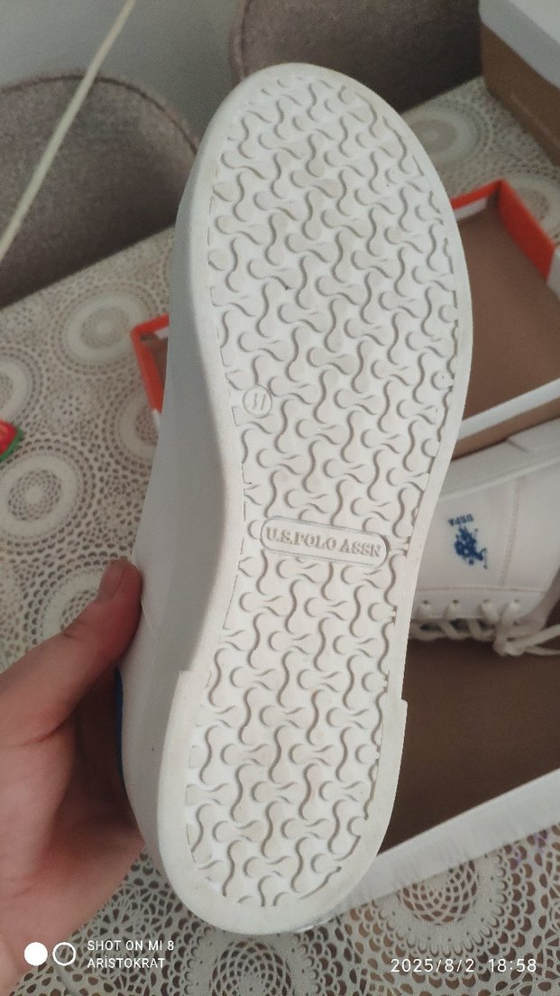 USPA Beyaz Erkek Sneaker Ayakkabı - Görsel 3