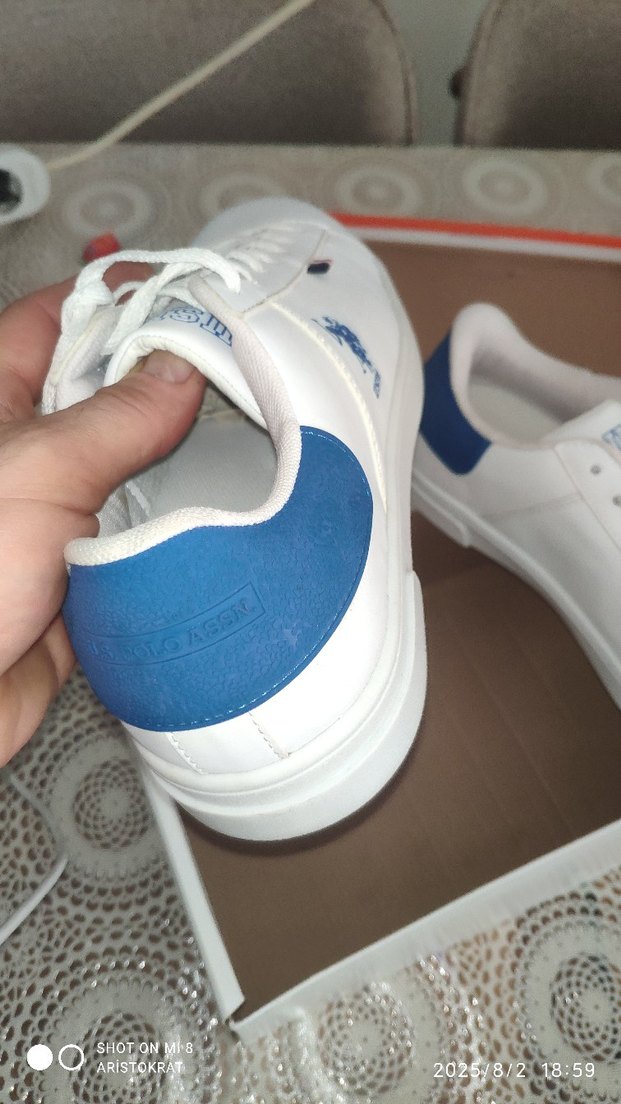 USPA Beyaz Erkek Sneaker Ayakkabı - Görsel 5