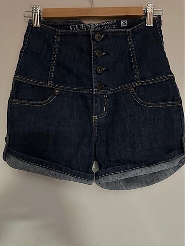 Guess Guess yüksek bel jean şort