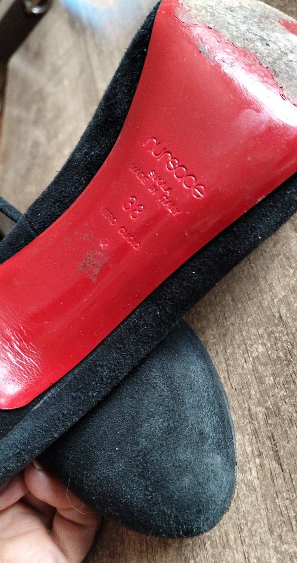 Siyah Süet Dolgu Topuklu Kadın Stiletto - Görsel 4