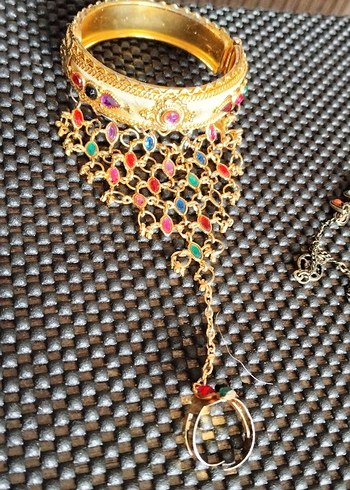 Renkli Boncuklu Bohem Kadın El Zinciri - Görsel 5