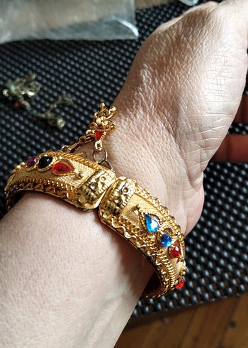 Renkli Boncuklu Bohem Kadın El Zinciri - Görsel 3