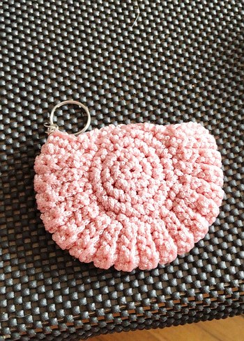 eleganzerebecca tasarımı Renkli Boncuklu Pembe Bohem Anahtarlık - Görsel 2