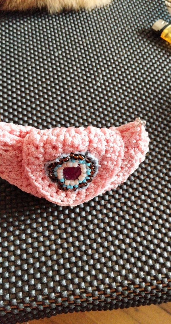 eleganzerebecca tasarımı Renkli Boncuklu Pembe Bohem Anahtarlık - Görsel 3