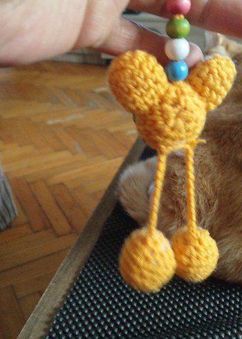 Renkli Püsküllü Bohem Kadın Anahtarlık - Görsel 4