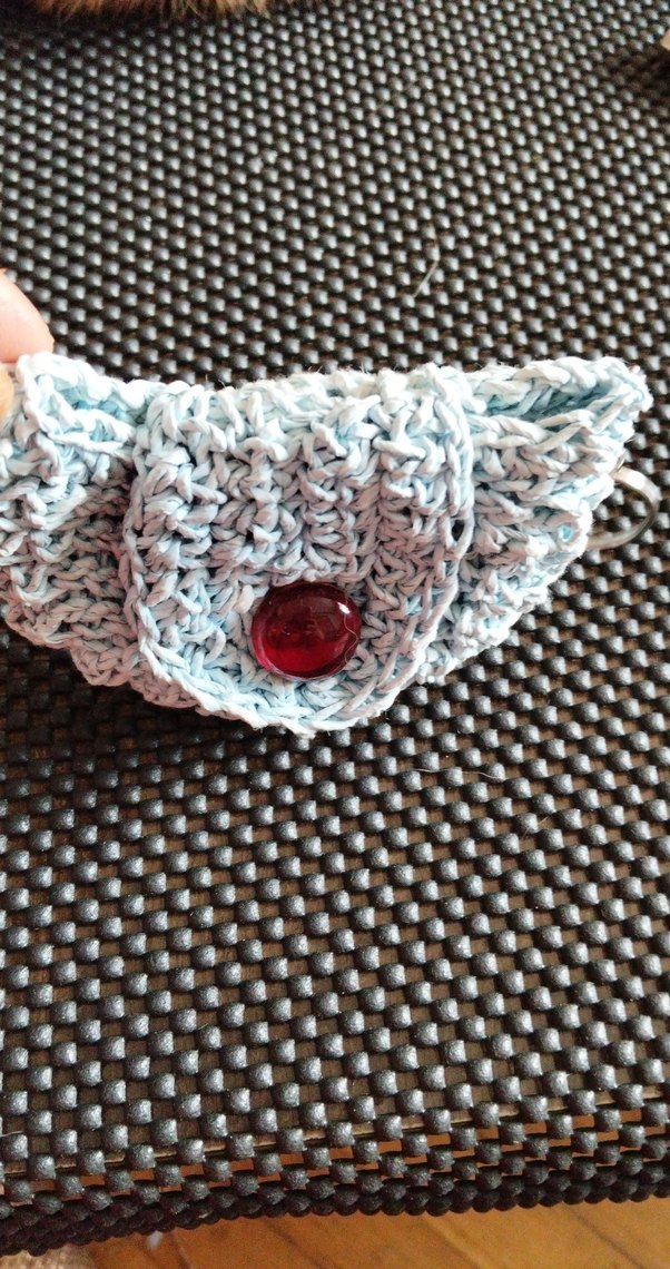 eleganzerebecca tasarımı kağıt ip Örgü Bohem Kadın Anahtarlık - Görsel 2