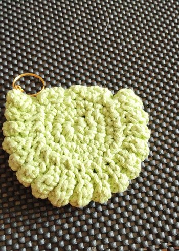 eleganzerebecca tasarımı Örgü Bohem Kadın Anahtarlık Yeşil - Görsel 5