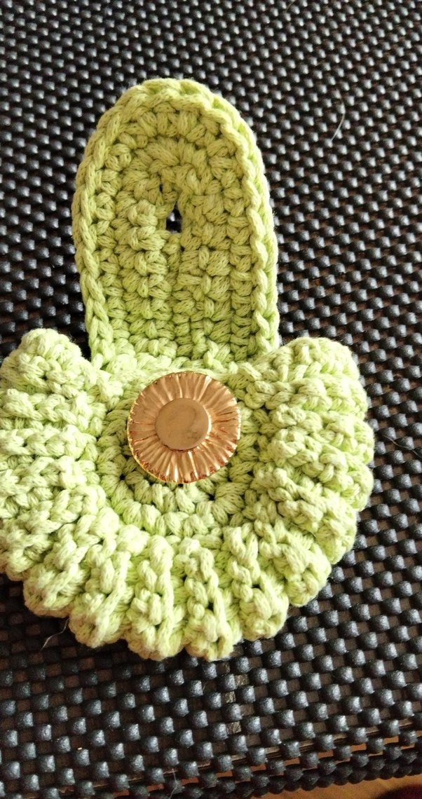 eleganzerebecca tasarımı Örgü Bohem Kadın Anahtarlık Yeşil - Görsel 2