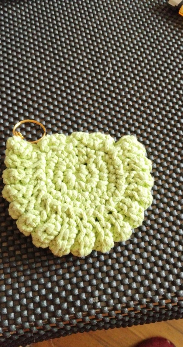 eleganzerebecca tasarımı Örgü Bohem Kadın Anahtarlık Yeşil - Görsel 5