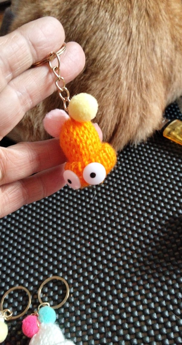 Turuncu Örgü Anahtarlık - Görsel 3