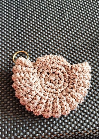 eleganzerebecca tasarımı Boncuklu Bej Bohem Anahtarlık - Görsel 2