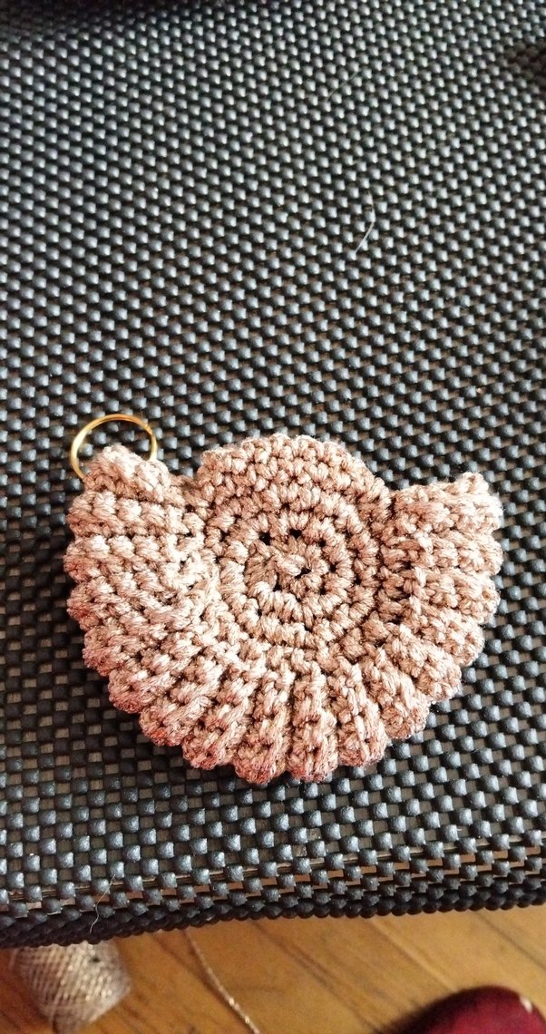 eleganzerebecca tasarımı Boncuklu Bej Bohem Anahtarlık - Görsel 2