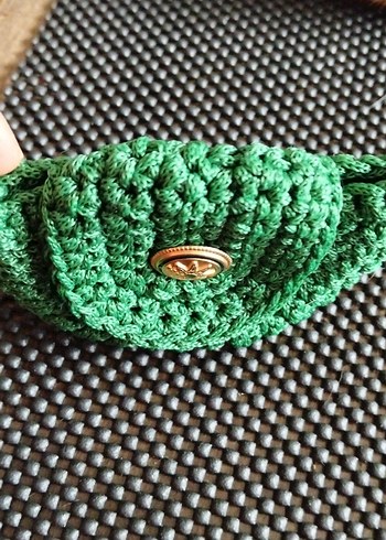 eleganzerebecca tasarımı Yeşil Örgü Bohem Anahtarlık - Görsel 3