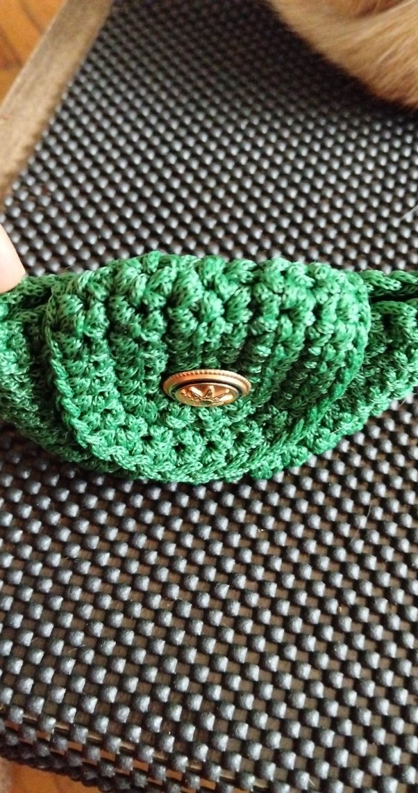 eleganzerebecca tasarımı Yeşil Örgü Bohem Anahtarlık - Görsel 3