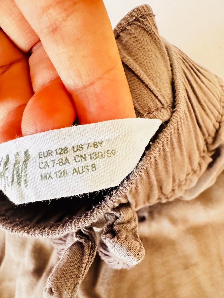 Kahverengi H&M kız çocuk pantolon ince - Görsel 2